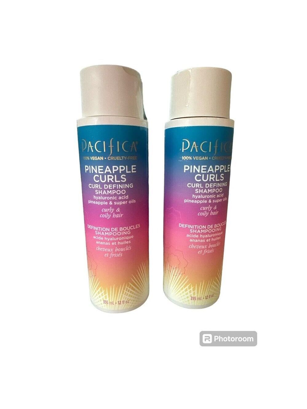 2 Pacifica Beauty Pineapple Curls Curl Defining Shampoo Hyaluronic Acid New - Picture 1 of 1